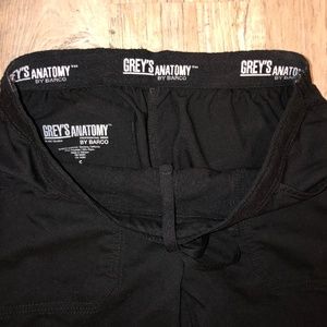 Grey's Anatomy Black Scrub Pants size Small